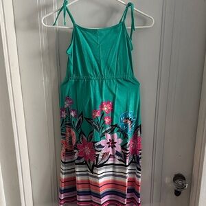 Floral and striped Sundress